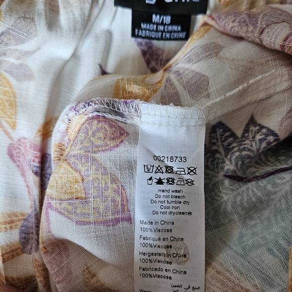 City Chic floral v-neck short sleeve dress 18w. EUC - Picture 9 of 11